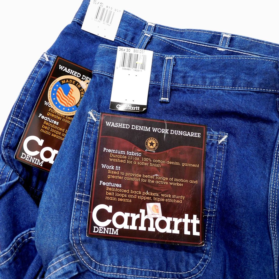 Carhartt denim painter shorts, short pants, men's w38 equivalent, vintage cotton blue type Vintage Second Hand