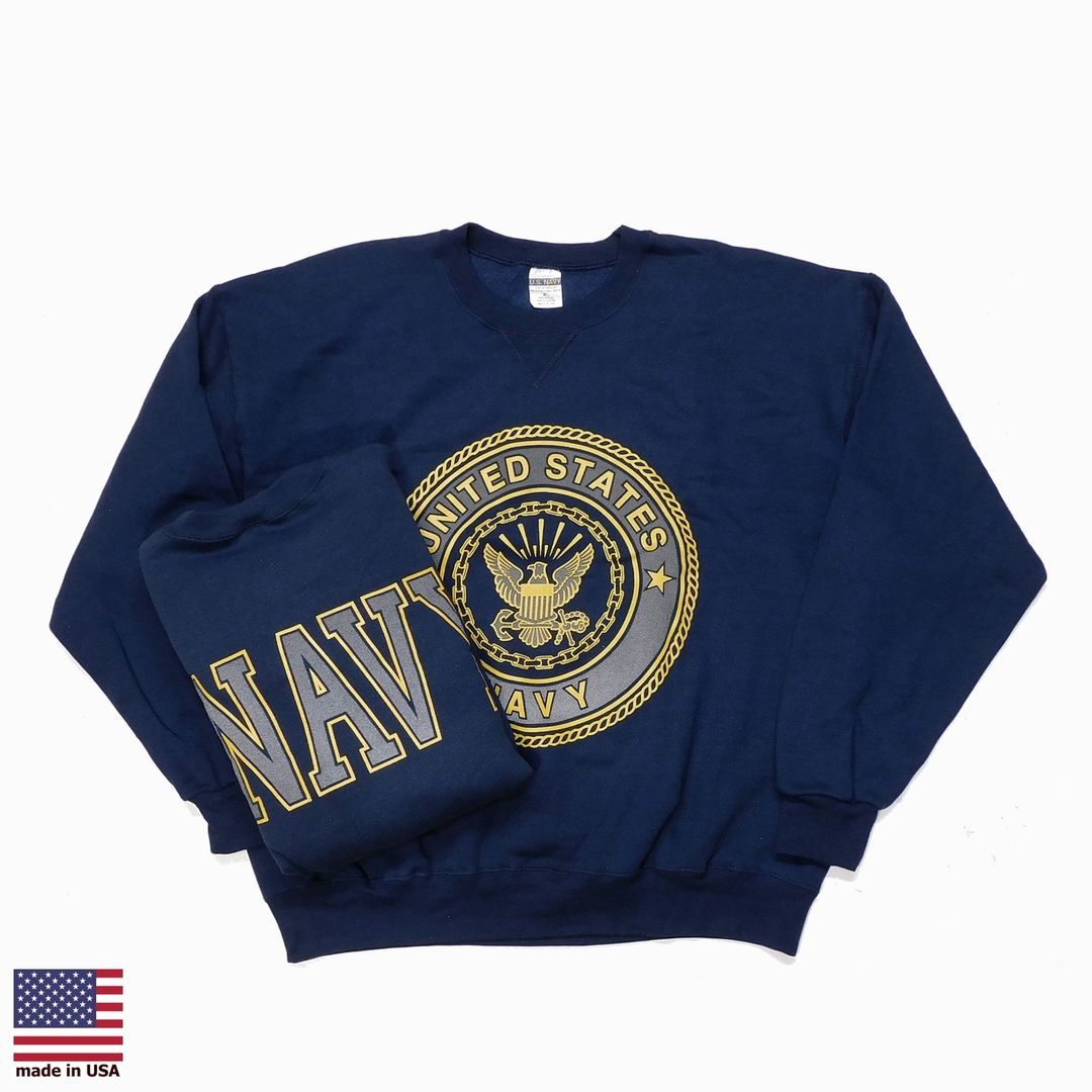 90'S SANTEE Eagle Pattern Animal Sweatshirt, Made in USA, Men's Size L (approx.), Vintage polyester Green type dark green Vintage Second Hand