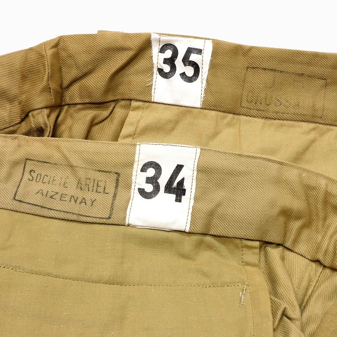 1960's Deadstock French Army M52 Chino Trousers – nest