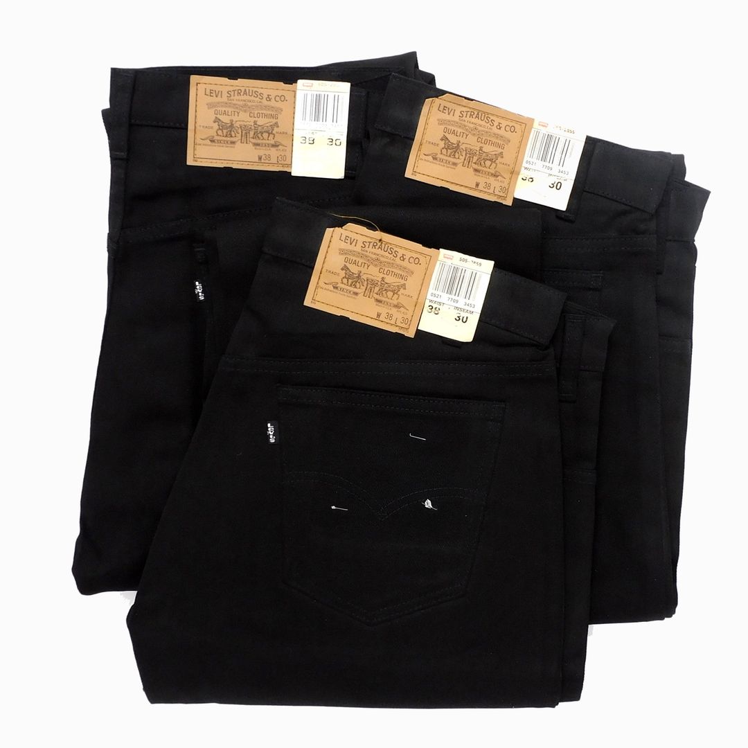 1980's Deadstock Levis 505-2859 Black made in USA – nest clothing