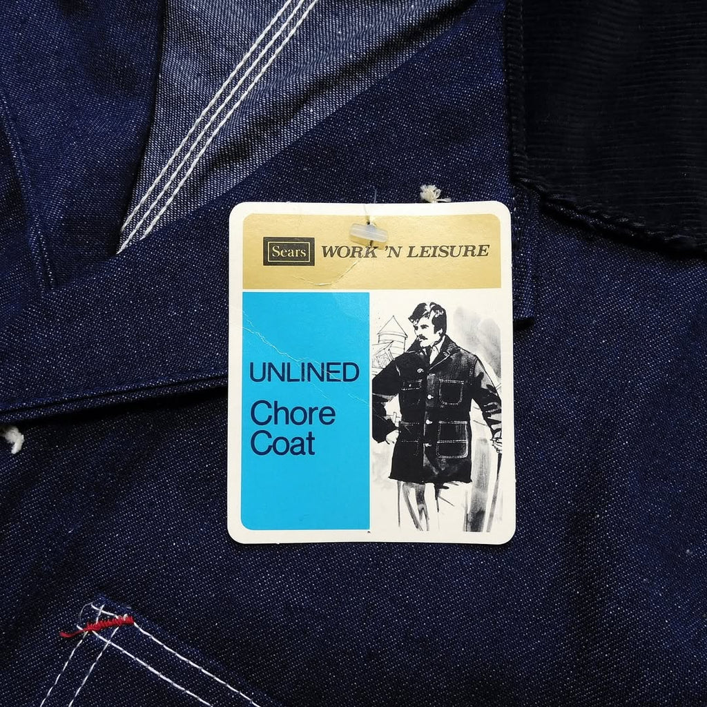1980's Deadstock Sears Denim Chore Coat made by Carhartt