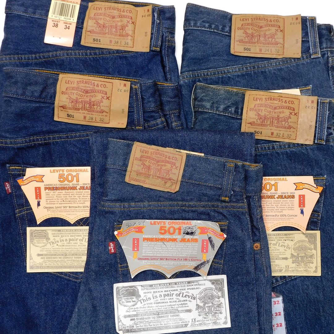 1980s-1990's Levis 501 Preshrunk Jeans made in USA – nest
