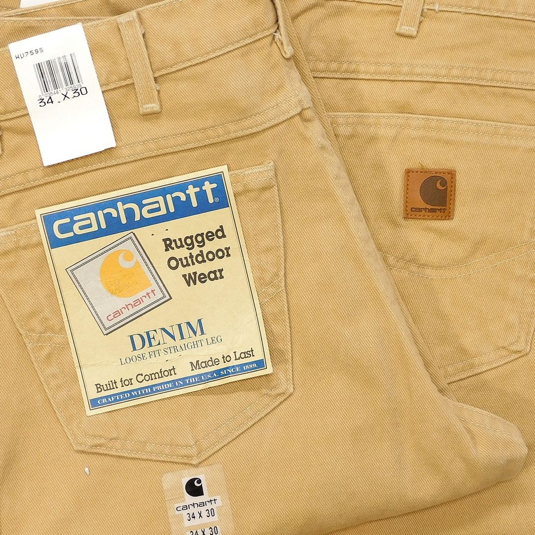 1990's Deadstock Carhartt WU7595 5 Pocket Denim Pants made in USA