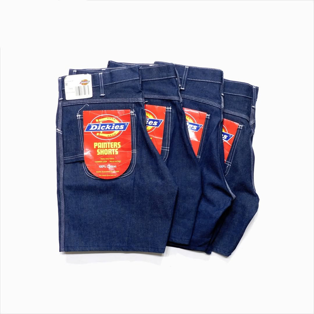 1990's Deadstock Dickies Denim Painters Shorts made in USA