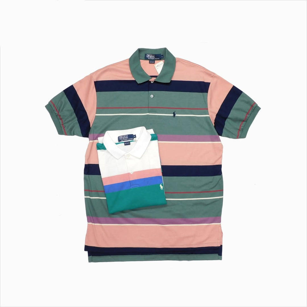 1990's Deadstock Polo by Ralph Lauren　Jersey Knit Polo Shirt made in USA