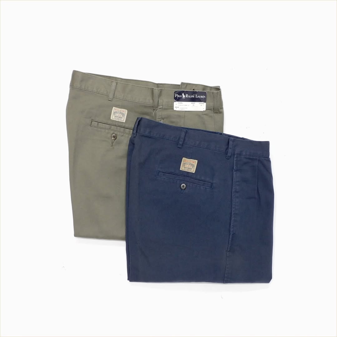 ラルフローレンチノ　USA製90s 新品未使用デッドストックpolo デッドストック POLO RALPH LAUREN 90s USA製 チノ - メルカリ