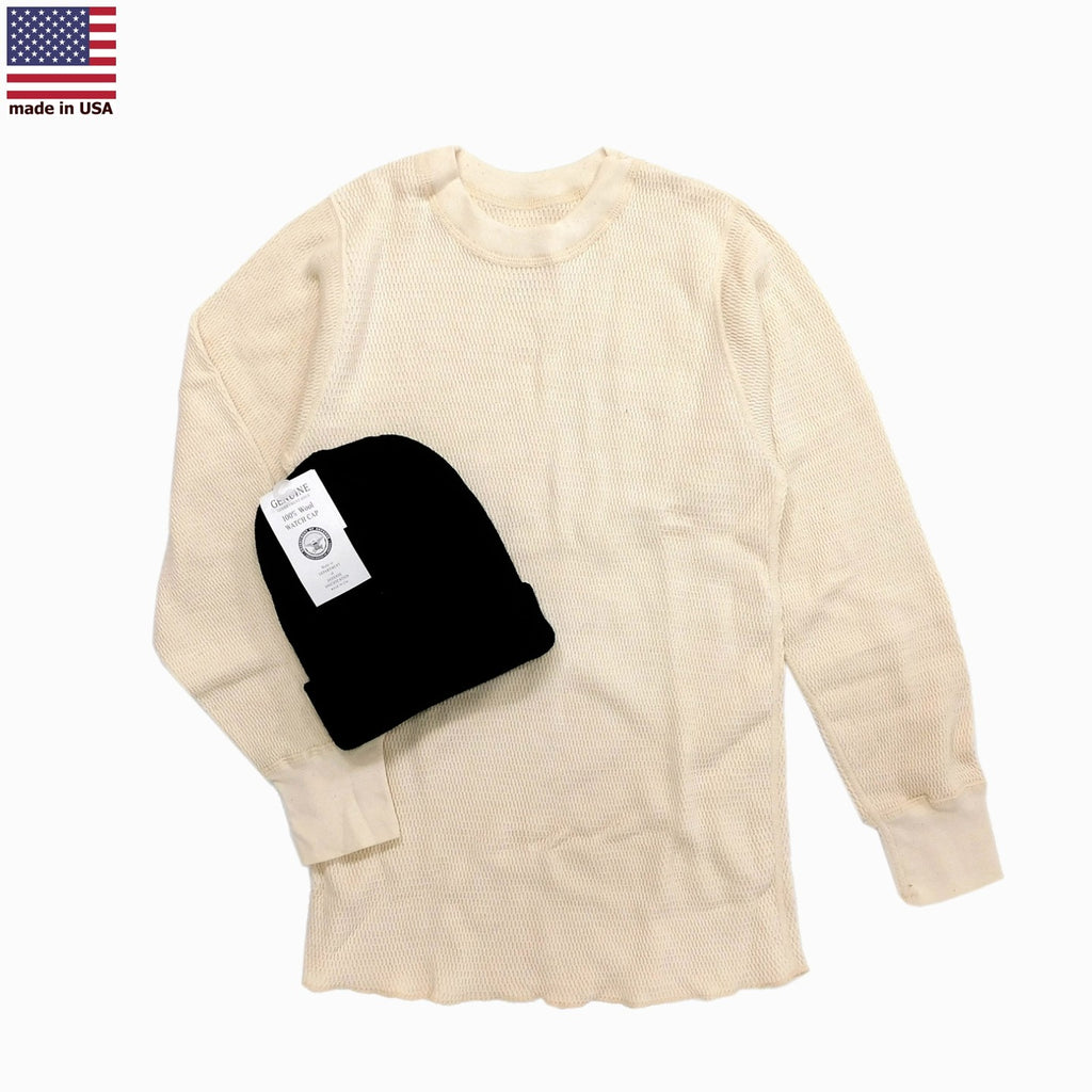 1990's Deadstock US Military G.I. ECW Cotton Thermal Shirt