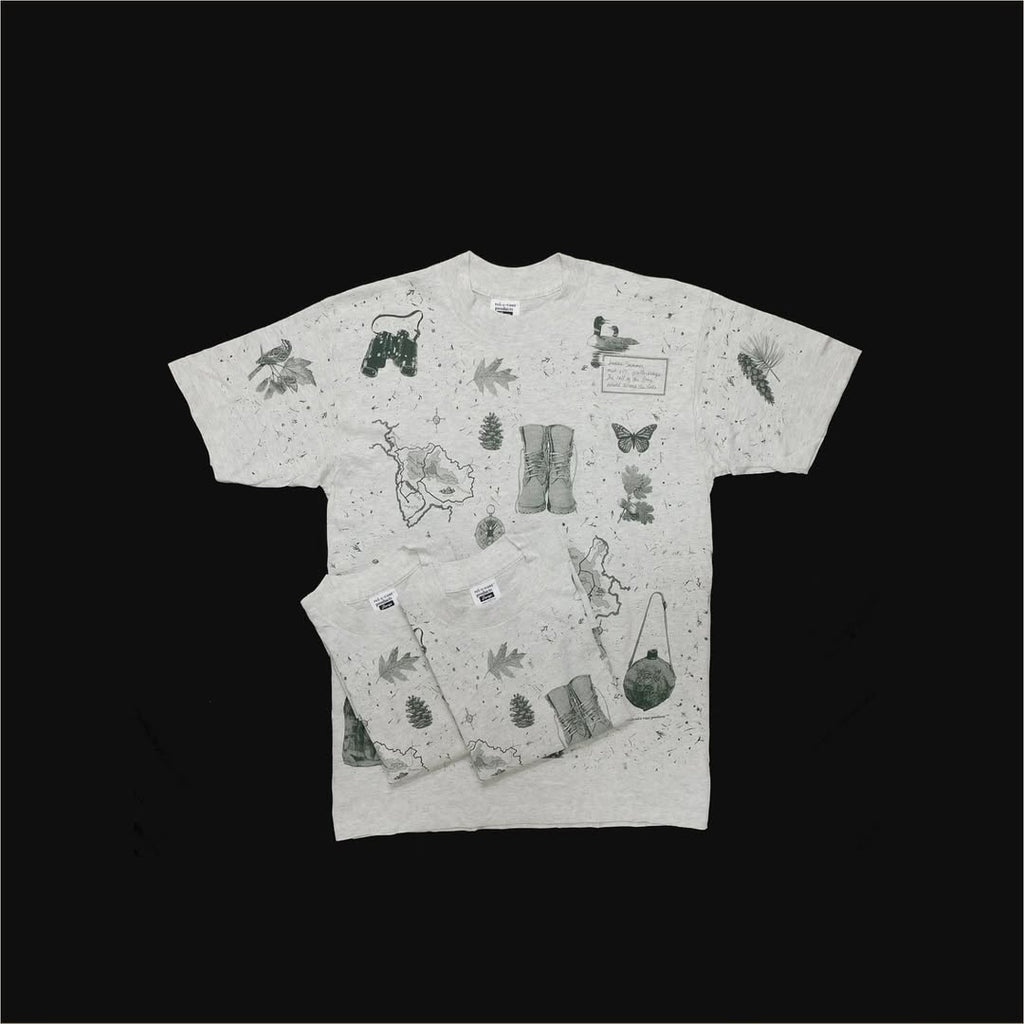 1990's Deadstock rel-e-vant™ products Allover Print T-Shirt made in USA