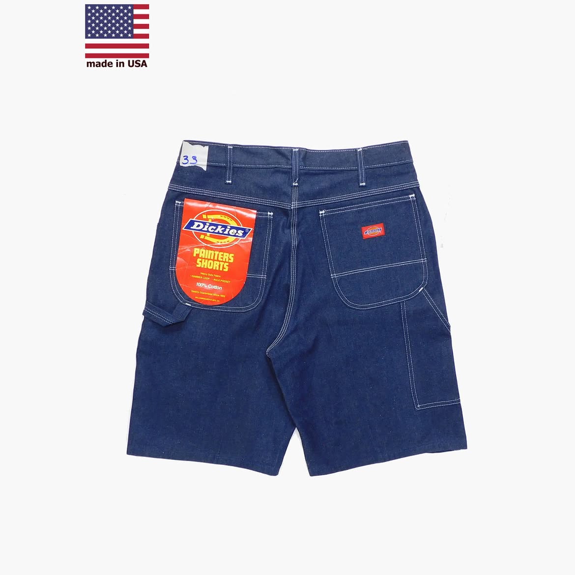 80s USA製 DICKIES ディッキーズ デニム ペインター ショーツ 1990's Deadstock Dickies® Denim Painter Shorts made in USA – nest
