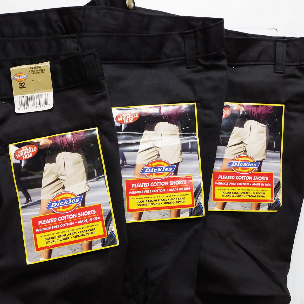 1990's Deadstock Dickies® Pleated Cotton Shorts made in USA – nest