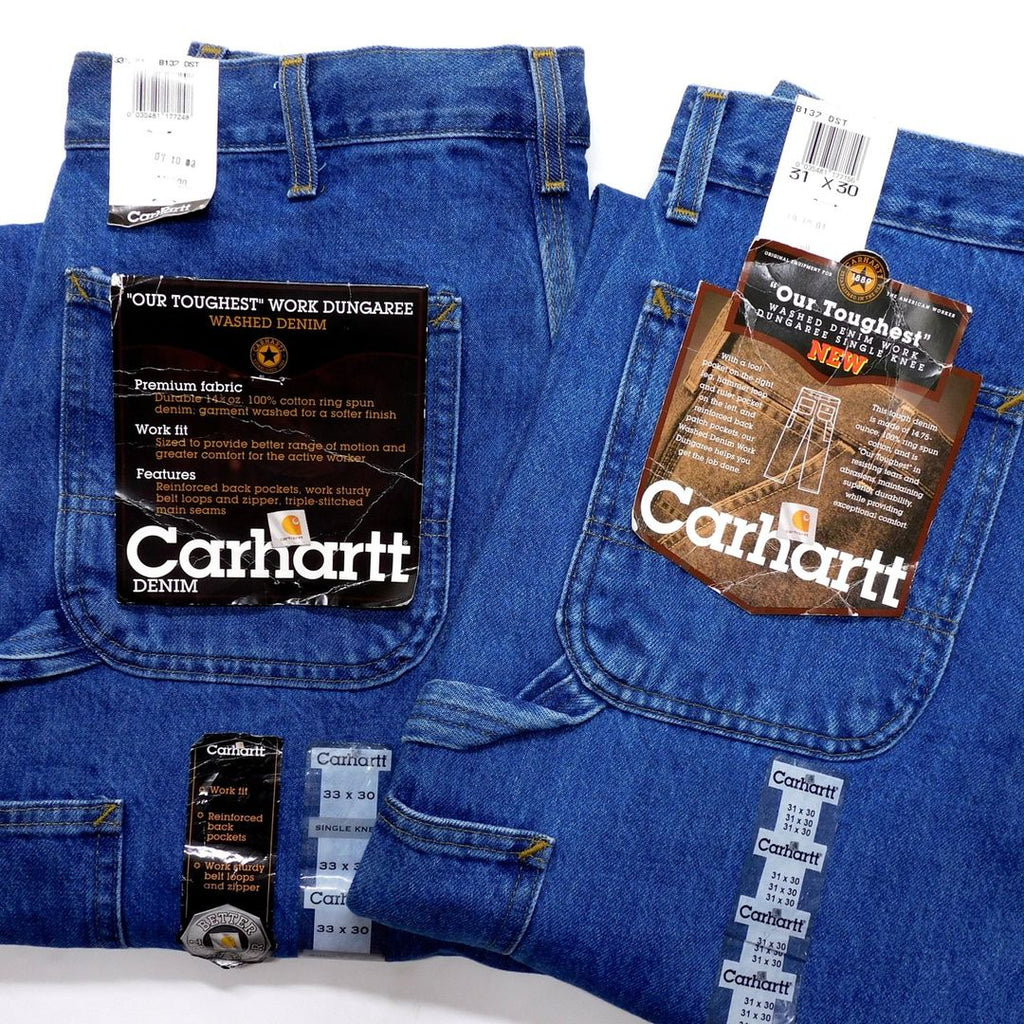 2000's Deadstock Carhartt Washed Work Dungaree Pants made in USA