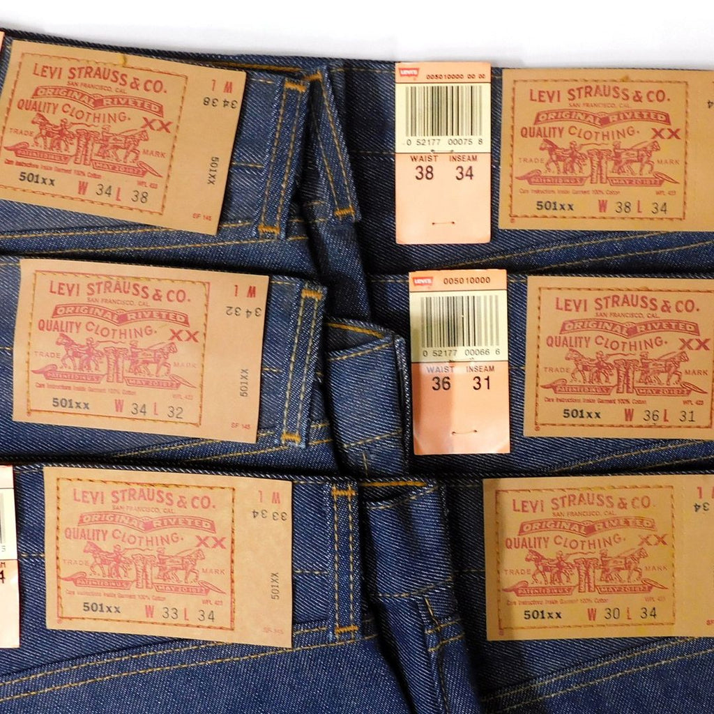 2000's Deadstock Levis 501 SHRINK-TO-FIT made in Mexico and Guatemala