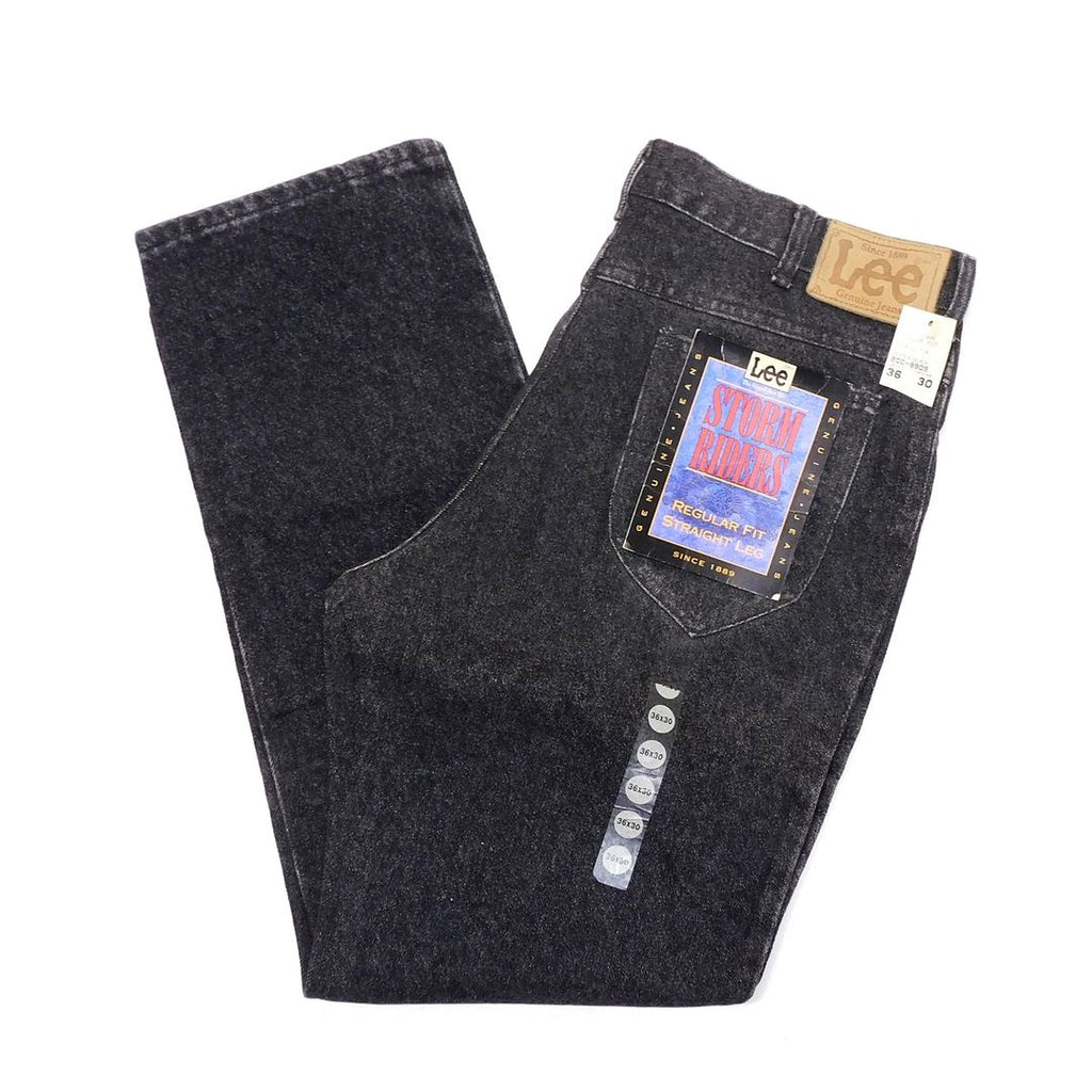 1990's Deadstock Lee 200-8909 Black Denim Jeans made in USA