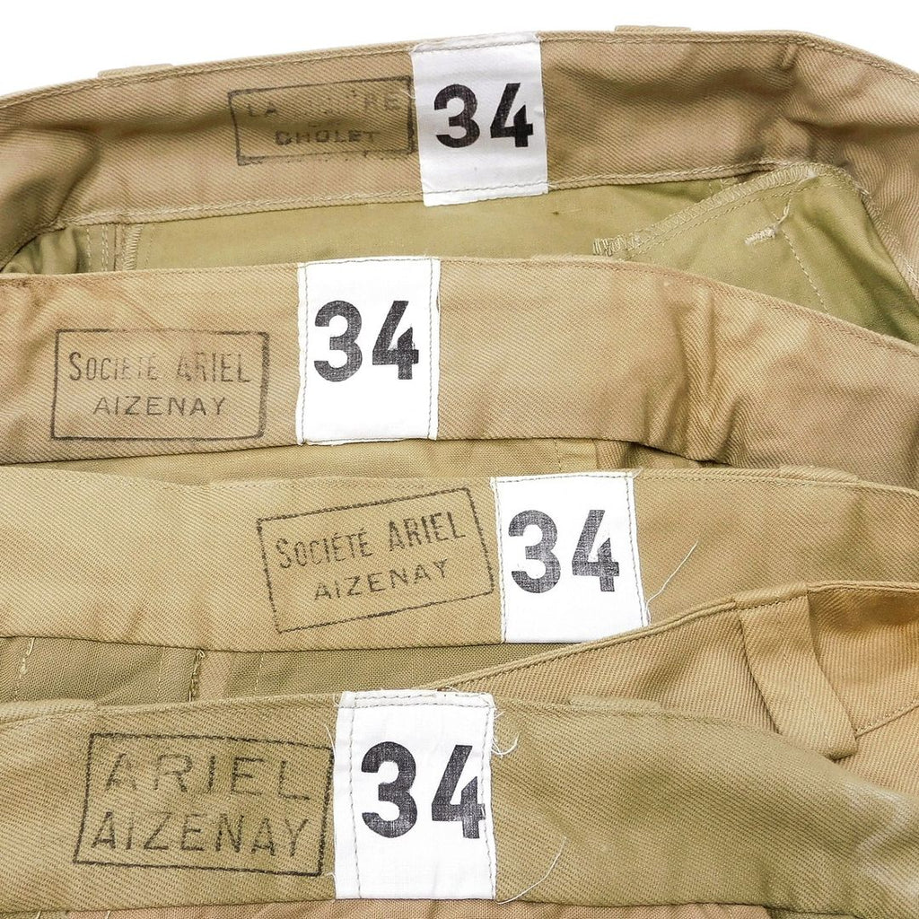 1960s Deadstock French Army M52 Chino Trousers
