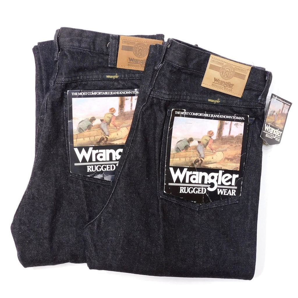 1990’s Deadstock Wrangler Black Denim Jeans made in USA