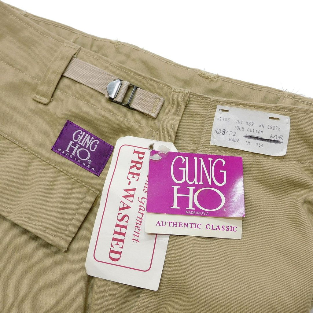 1980's Deadstock Gung-Ho Jungle Fatigue Type Chino Pants made in USA