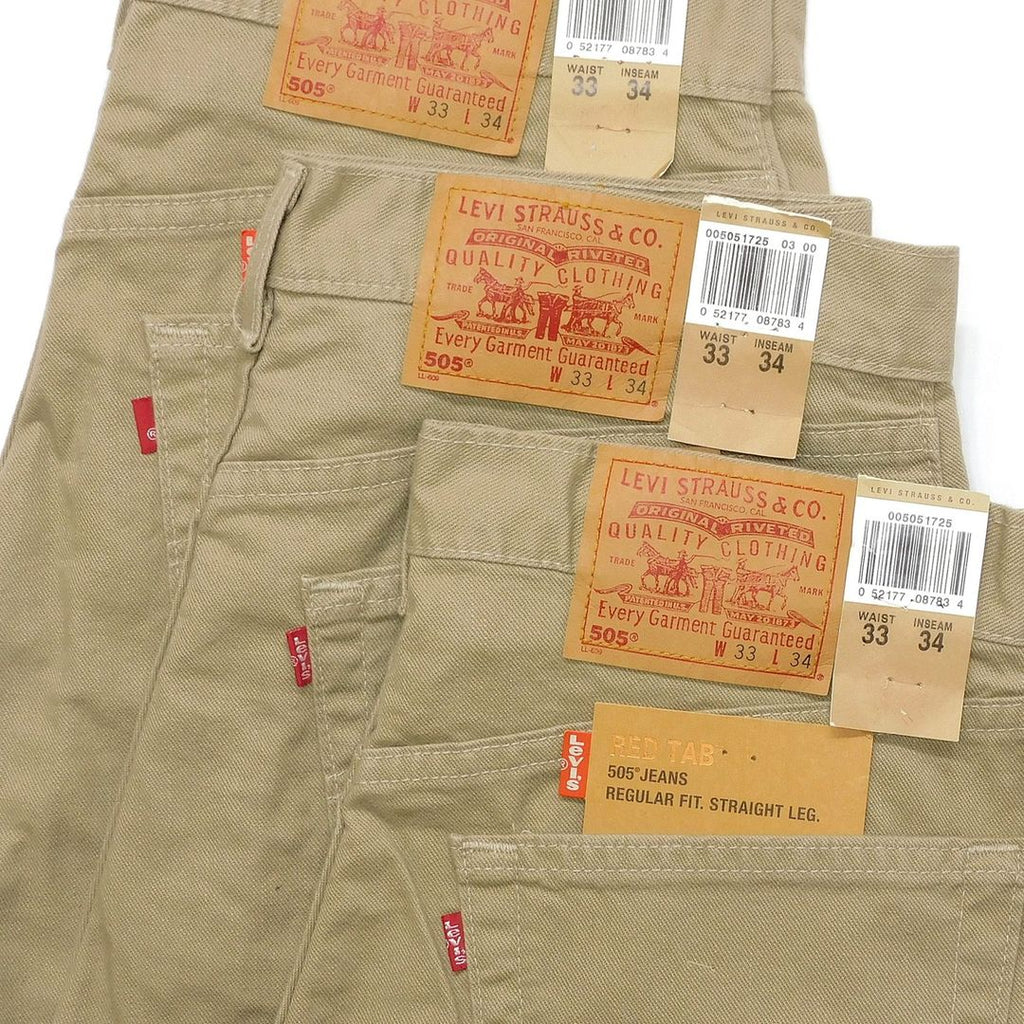 2000's Deadstock Levis® 505 5pocket Cotton Pants made in USA