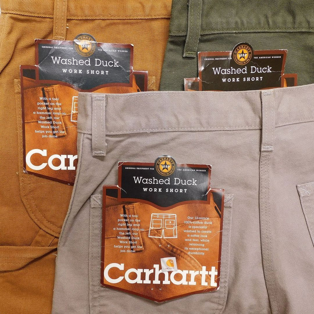 1990's-2000's Deadstock Carhartt Washed Duck Work Shorts made in USA