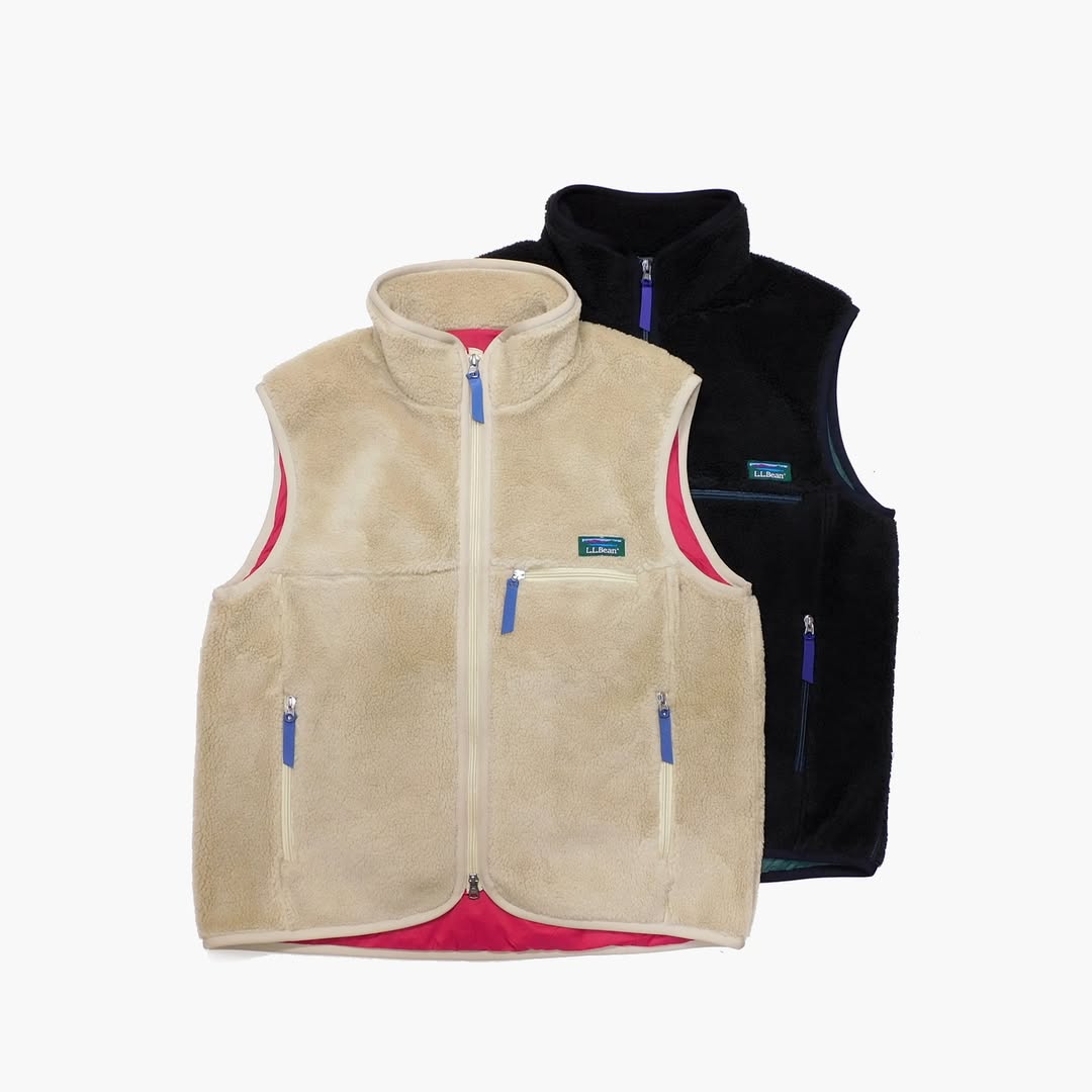 L.L. Bean Japan Edition Topsham Boa Fleece Vest – nest clothing store