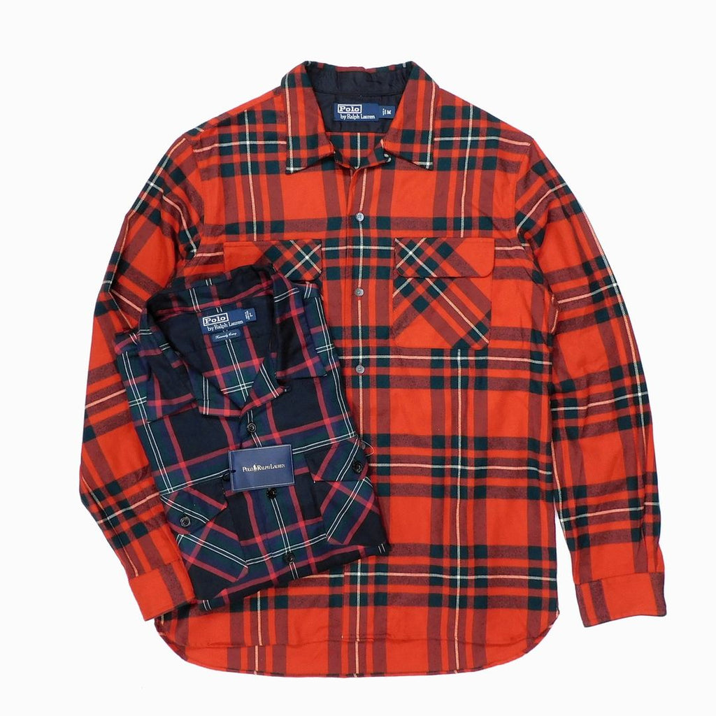 NOS 2000's Polo by Ralph Lauren Loop Collar Camp Shirt