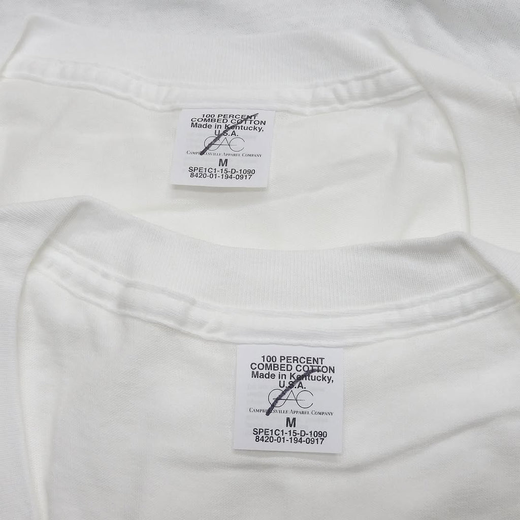 NOS 2010's US Military White V-neck Undershirt