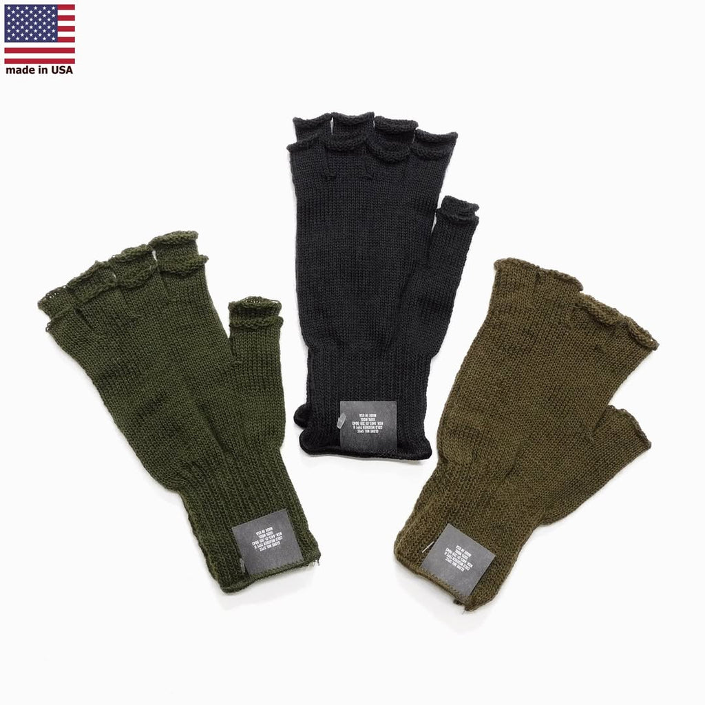 New US Military Wool Fingerless Glove made in USA