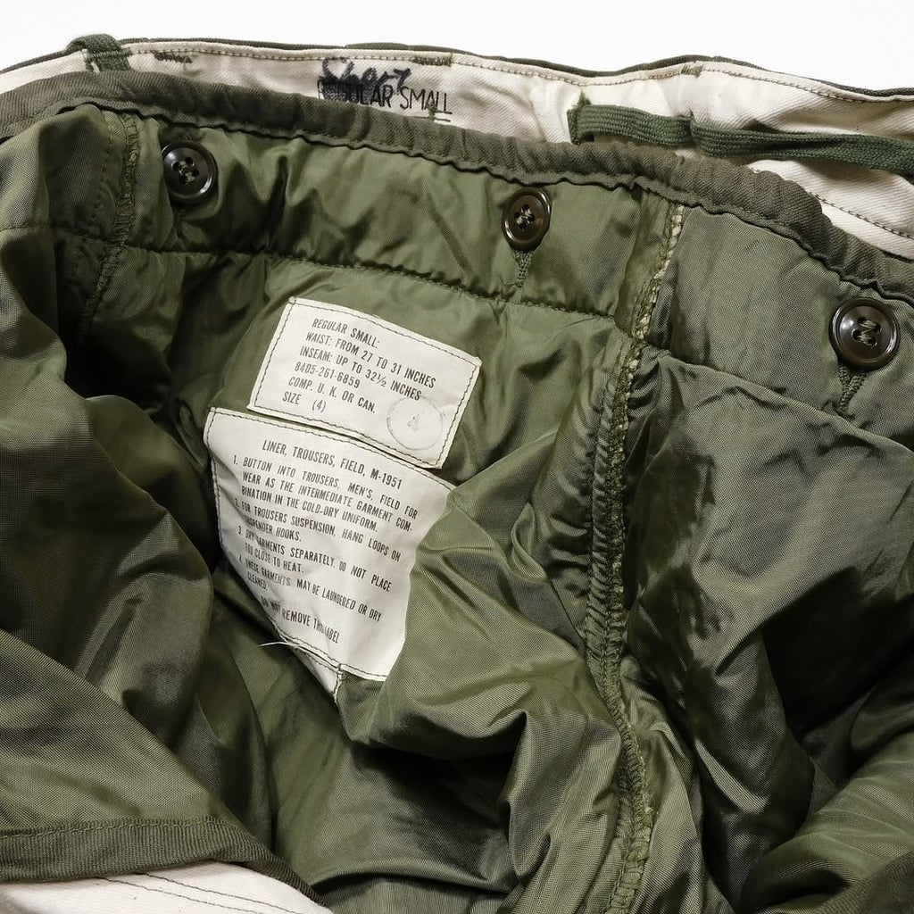 Vintage Deadstock 1950's US Military M51 Field Trousers with Liner