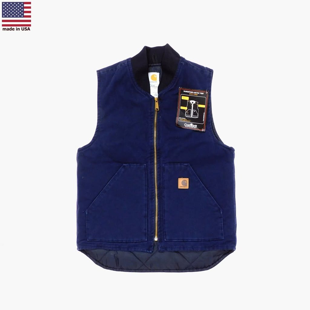 2000's Deadstock Carhartt V02 Washed Duck Arctic Vest made in USA