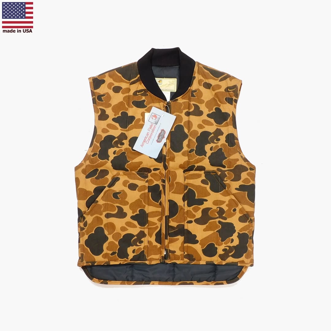 1980's Deadstock American Field Sportswear Duck Hunter Camo Vest