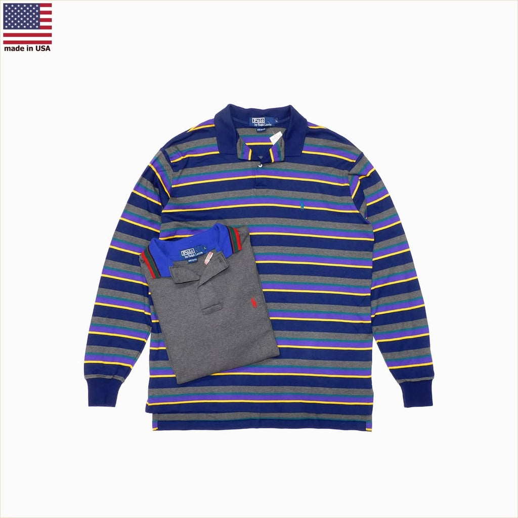 1990's Deadstock Polo by Ralph Lauren Long Sleeve Polo Shirt made in USA