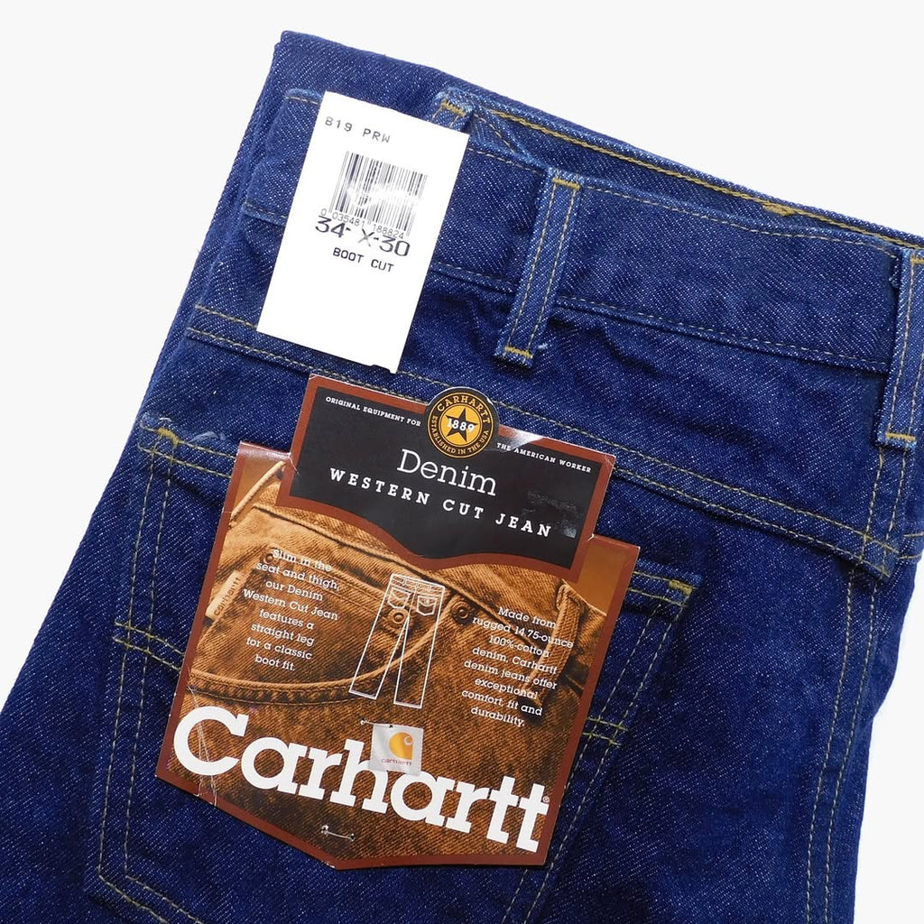 2000's Deadstock Carhartt B19PRW Denim Jeans made in USA