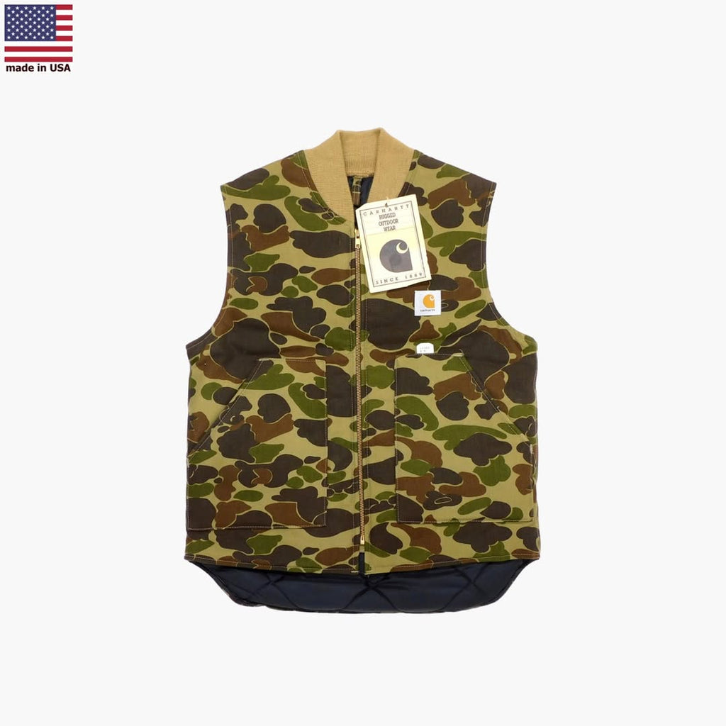 1980's Deadstock Carhartt VQ183 Duck Arctic Vest made in USA