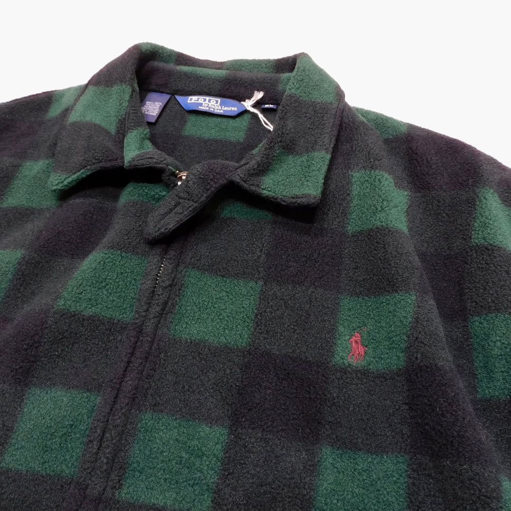 1990's Deadstock Polo by Ralph Lauren Fleece Harrington Jacket made in USA