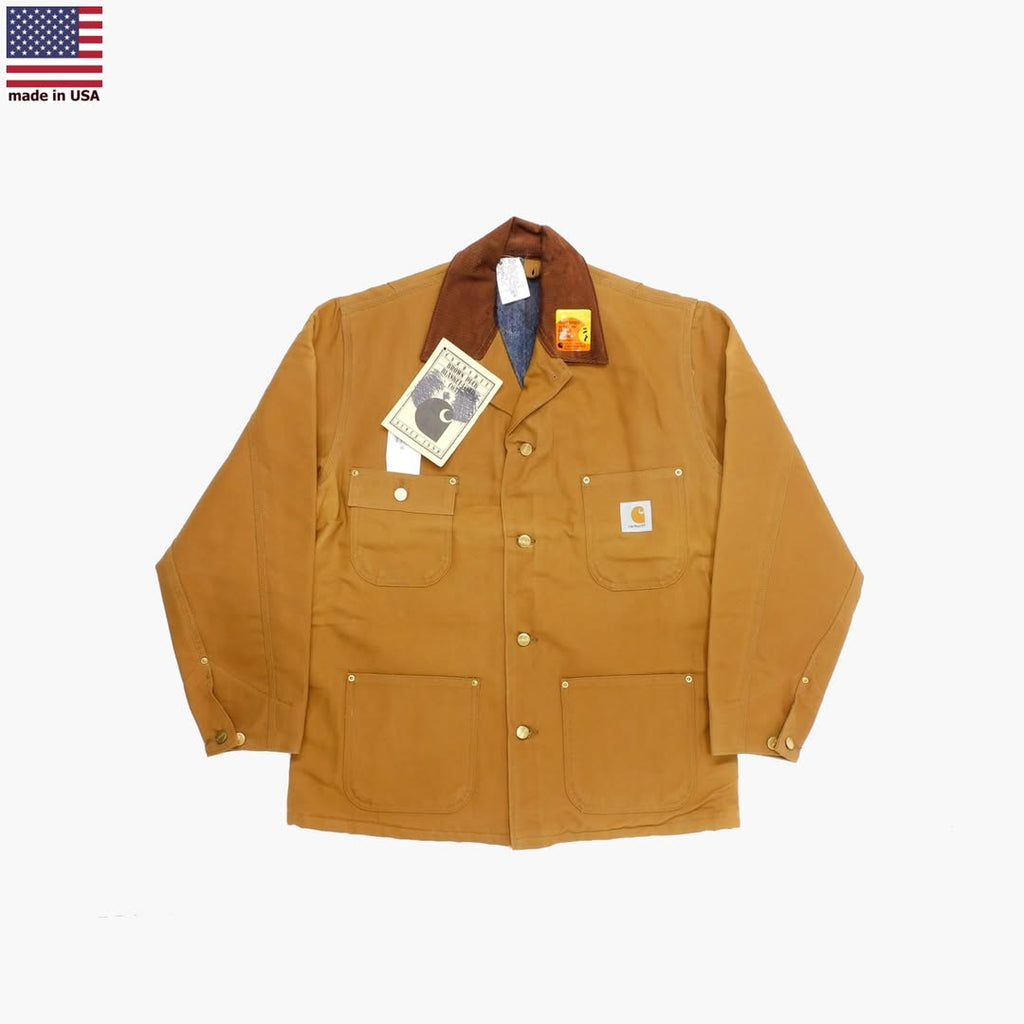 1990's Deadstock Carhartt 6BLC Brown Duck Chore Coat made in USA