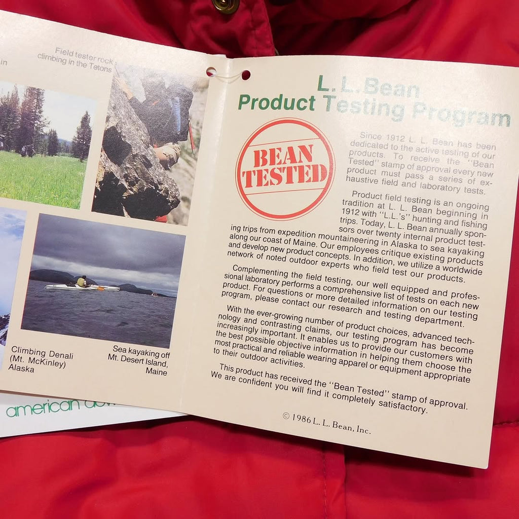 1980's Deadstock L.L. Bean Nylon Down Vest made in USA